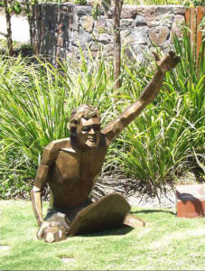 "Surfer Series" Surfer, life size cast bronze, Twin Waters, Maroochydore