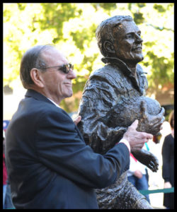 "Reg Gasnier Sculpture" Reg Gasnier with his likeness